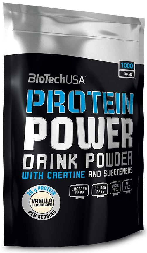 BioTechUSA Protein Power, Vanilla - 1000 g maisto papildas