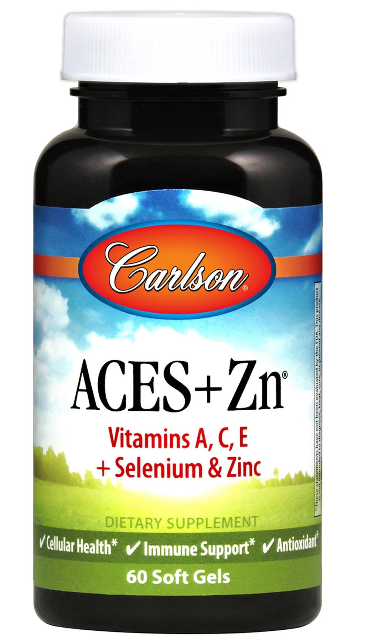 Carlson Labs ACES + Zn maisto papildas, 60 minkštųjų želė