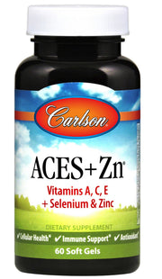 Carlson Labs ACES + Zn maisto papildas, 60 minkštųjų želė
