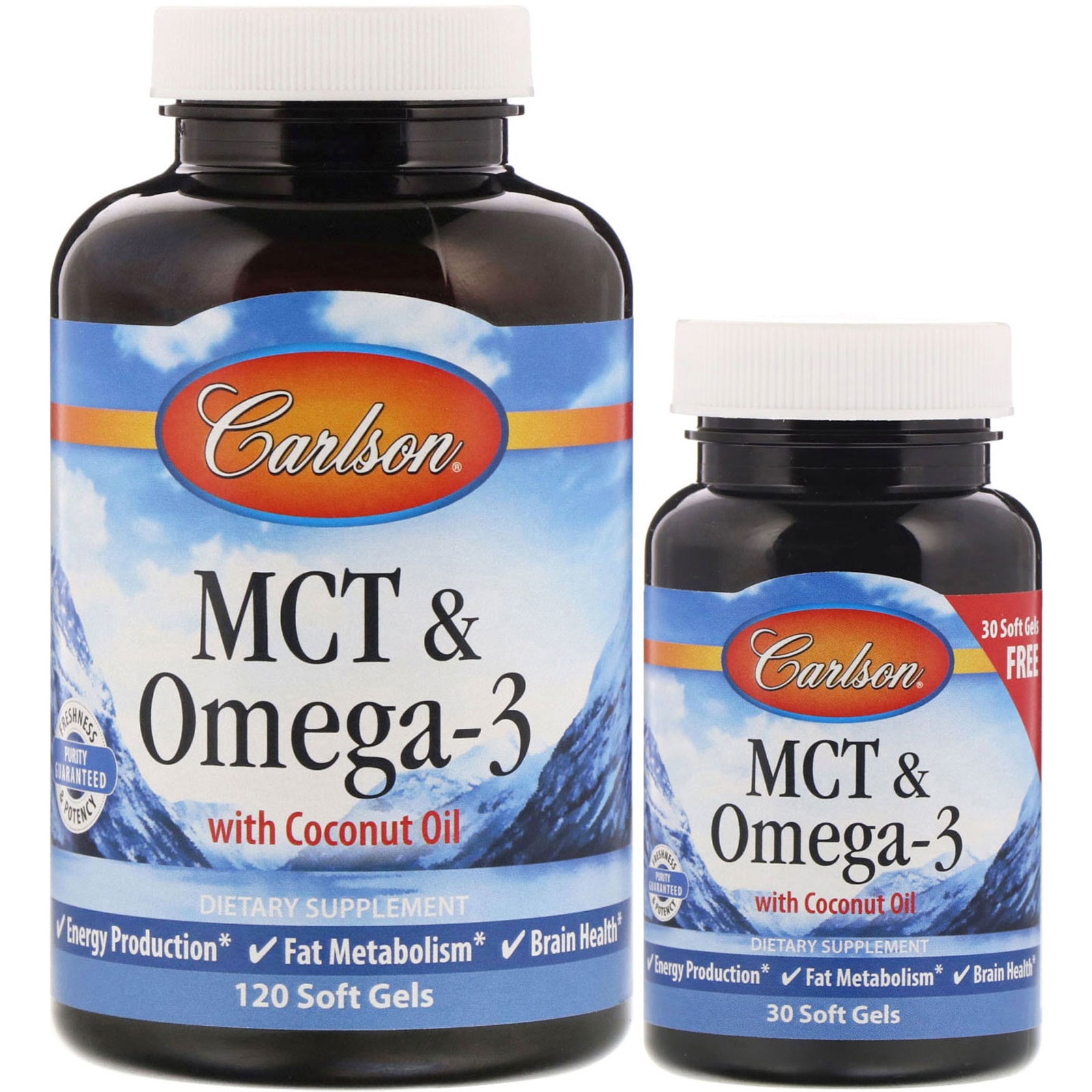 Carlson MCT Omega-3 kapsulės