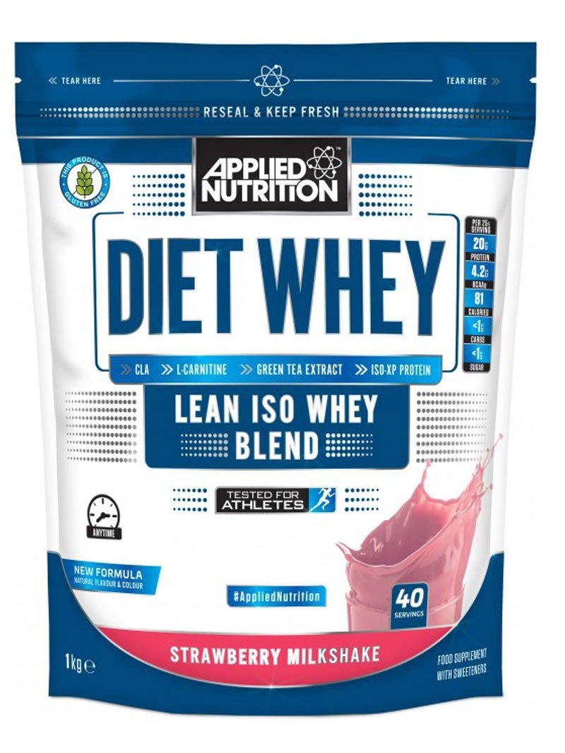 Applied Nutrition Diet Whey, Braškių pieno kokteilis, 1000 g