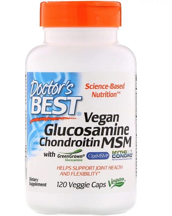 Vegan glikozamino ir chondroitino kapsulės
