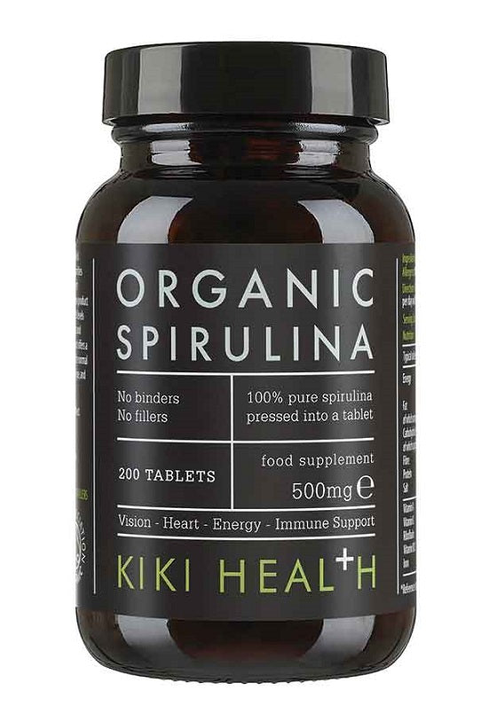 KIKI Health Spirulina, 500mg - 200 tablečių, organinis maisto papildas