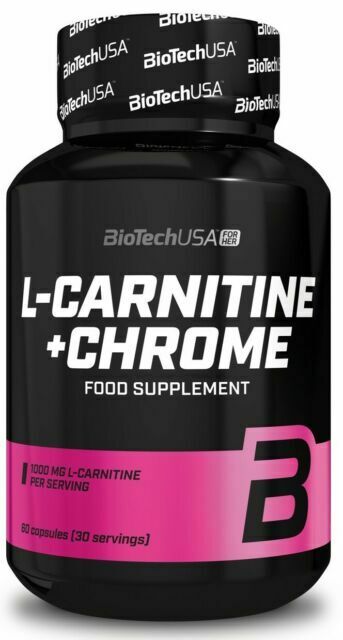 BioTechUSA L-Carnitine + Chrome maisto papildas kapsulės