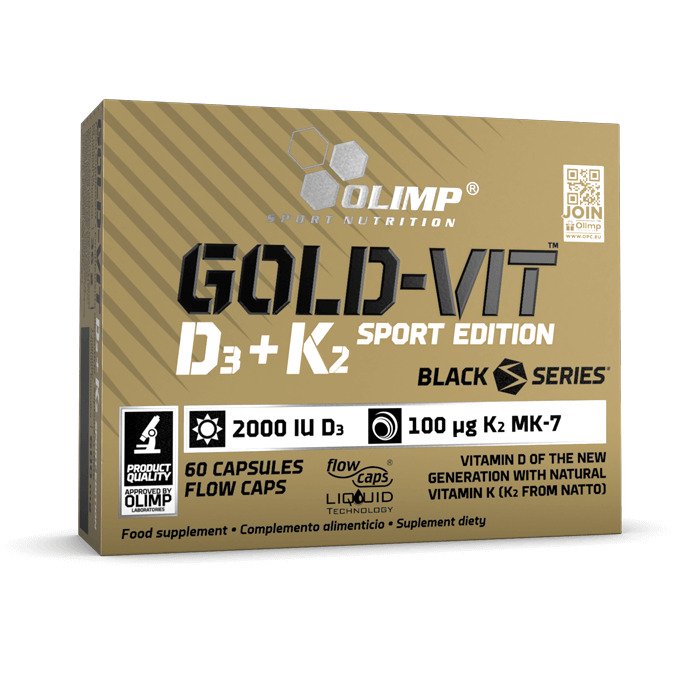 Olimp Nutrition Gold Vit D3 + K2 Sport Edition - 60 kapsulių