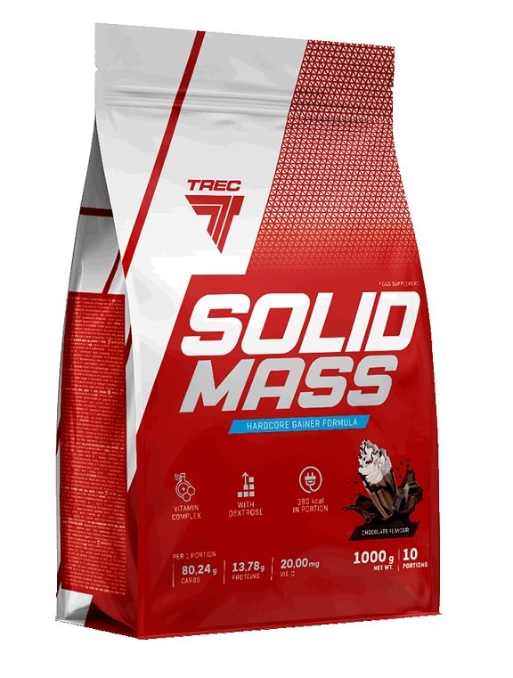 Trec Nutrition Solid Mass, Sultingas braškinis papildas, 1000 g