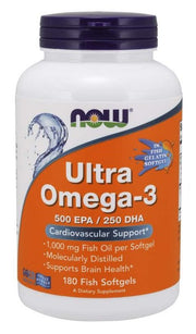NOW Foods Ultra Omega-3 žuvų kapsulės