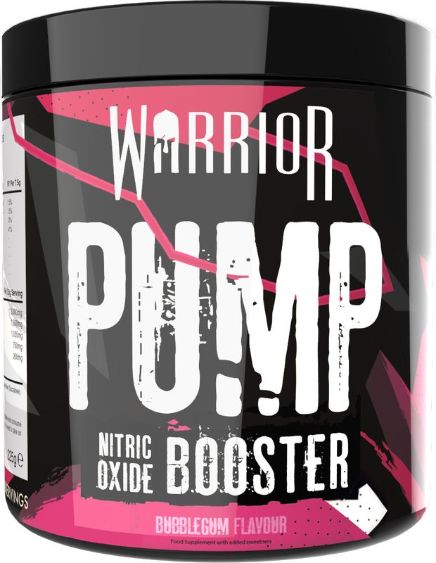 Warrior Pump, Bubblegum - 225 gramų sporto papildas