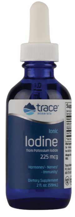Jodo mineralų tirpalas, 225mcg, 59ml, maisto papildas