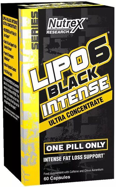 Nutrex Lipo-6 Black Intense kapsulės, riebalų degintojas, svorio kontrolė
