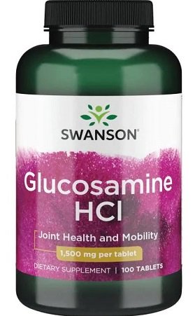 Gliukozamino HCl papildas, 1500mg, 100 tablečių