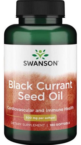 Swanson juodųjų serbentų sėklų aliejus, 500mg, 180 kapsulių
