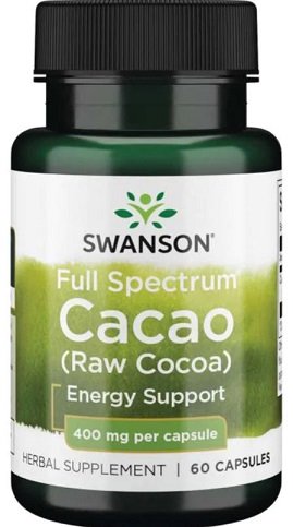 Swanson Cacao maisto papildas kapsulės