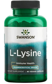 Swanson AjiPure L-Lizinas, 500mg - 90 kapsulių