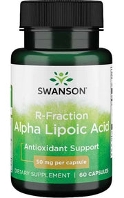 Swanson R-Fraction Alpha Lipoic Acid, 50mg - 60 kapsulių
