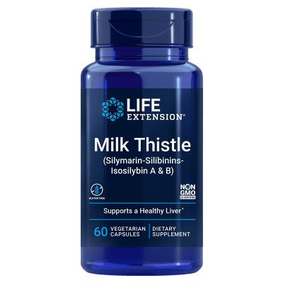 Maisto papildas Milk Thistle kapsulės, kepenų sveikatai, Life Extension