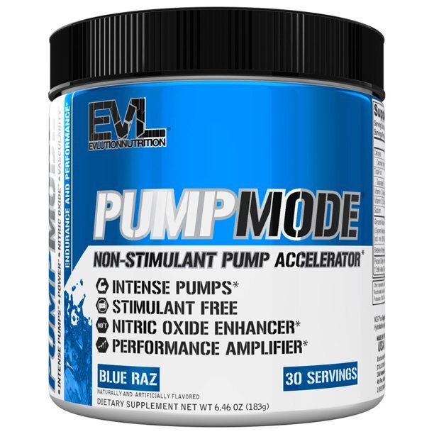 EVLution Nutrition PumpMode milteliai, mėlynas Raz, sporto papildas