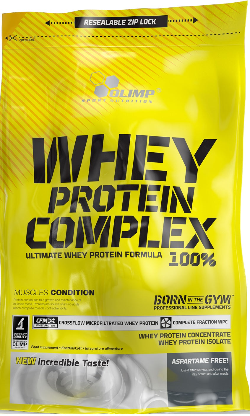 Olimp Whey Protein Complex 700g, bananų skonio, sporto papildas
