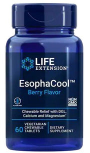 Life Extension EsophaCool, Berry, vegetarinių tablečių butelis