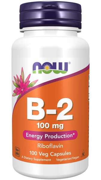 Vitaminas B2 kapsulės, energijos papildas