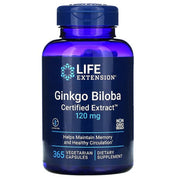 Ginkgo Biloba maisto papildas, 120 mg, 365 kapsulių