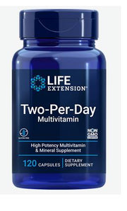 Maisto papildo Life Extension Two-Per-Day, Multivitamin - 120 kapsulių