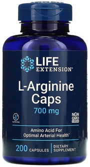 L-Argininės kapsulės, 700 mg, maisto papildas