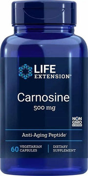 Life Extension Carnosine, 500mg - 60 kapsulių, maisto papildas