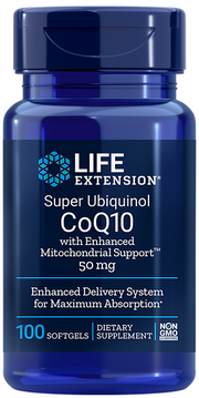 Maisto papildas Life Extension Super Ubiquinol CoQ10, 100 kapsulės