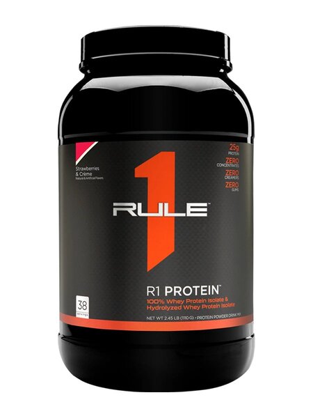 Rule One R1 Protein, Braškių ir Grietinėlės, 1110 g