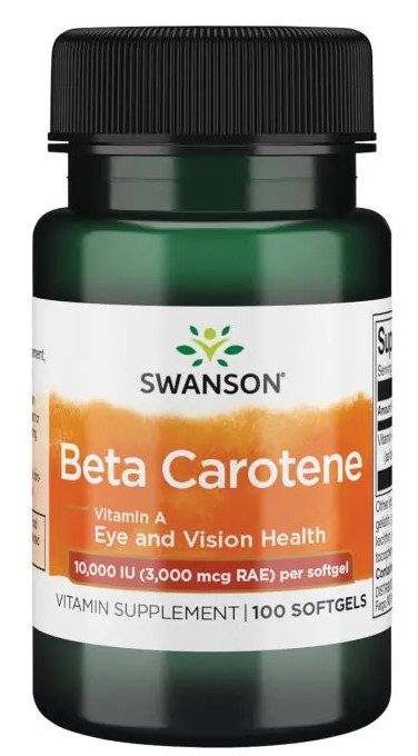 Beta Carotene maisto papildas kapsulės