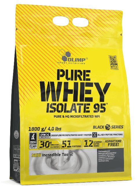 Olimp Nutrition Pure Whey Isolate 95, kokosų kremas, 1800 g, baltymų papildas
