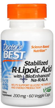Maisto papildas R-Lipoic Acid, 200mg, 60 kapsulių