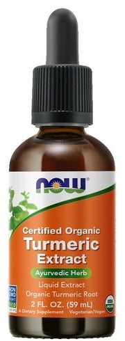 NOW Foods Turmeric Extract Liquid - 59 ml, organinis ciberžolės papildas