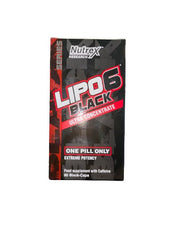 Nutrex Lipo-6 Black Ultra kontsentraat, äärmiselt tugev - 60 musta kapslit