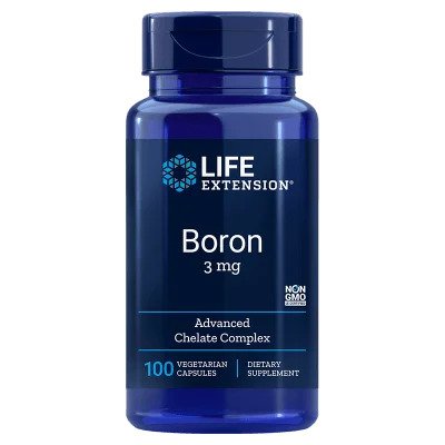 Life Extension Boron, 3mg - 100 kapsulių
