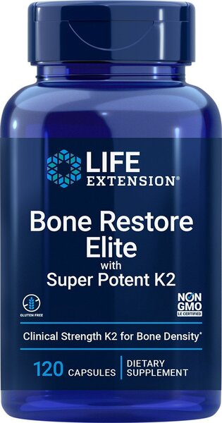 Maisto papildas Bone Restore Elite su K2, 120 kapsulių