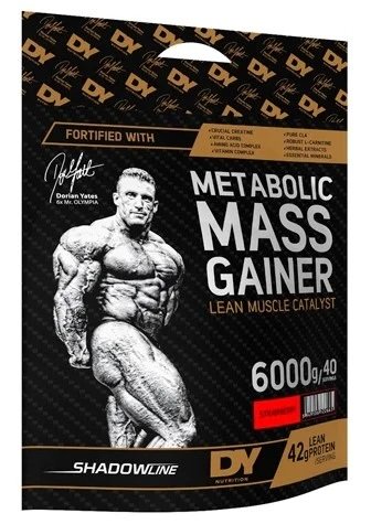 Dorian Yates Metabolic Mass Gainer, Strawberry - 6000 g, baltymų papildas sportui