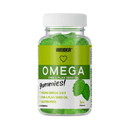 Weider Omega Gummies, Lime - 50 guminukų, maisto papildas, omega-3, chia ir linų sėklų aliejus