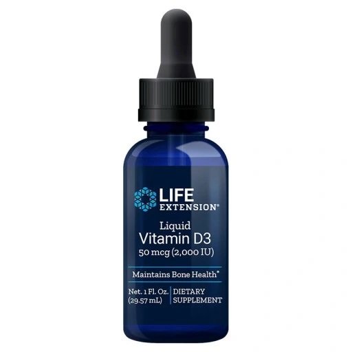 Life Extension skystas vitaminas D3, 50mcg, 29ml