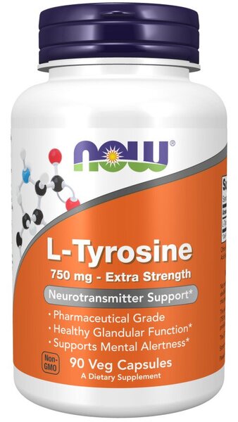 L-Tyrosine maisto papildas, 750mg, 90 kapsulių, e-komercijos kategorijai