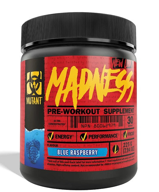Mutant Madness, Blue Raspberry - 225 g maisto papildas