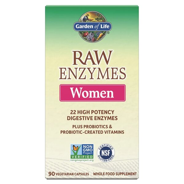 Garden of Life Raw Enzymes Women - 90 kapsulių