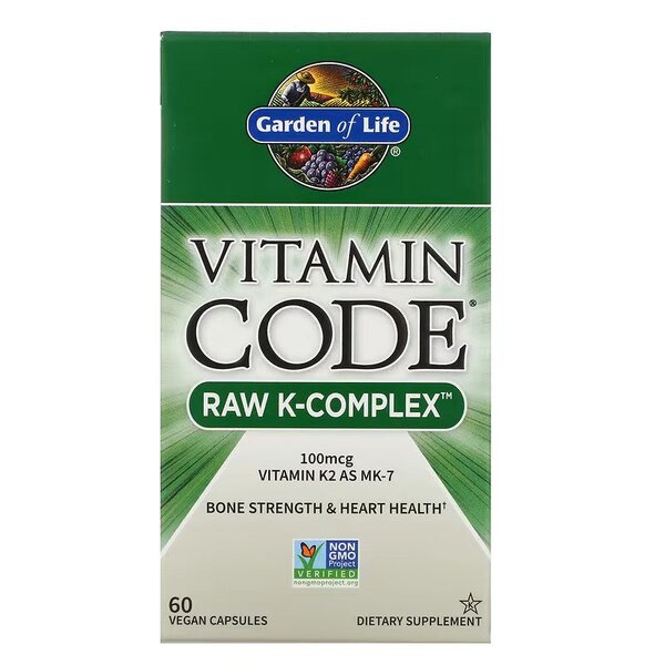 Vitaminų papildas Garden of Life Vitamin Code Raw K-Complex