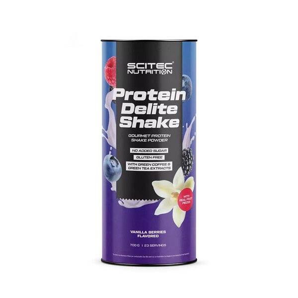SciTec Protein Delite smuuti, vaniljemarjad - 700 grammi