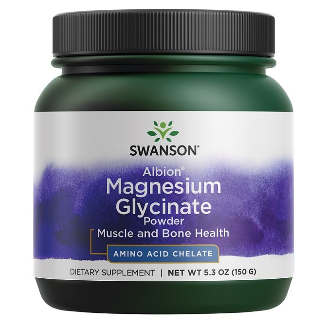Magnio milteliai, Swanson Albion Magnesium Glycinate