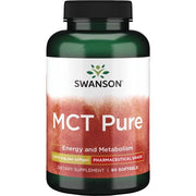 Swanson MCT Pure, 1000mg - 90 kapsulių, maisto papildas sveikatai
