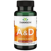 Swanson vitaminai A ir D kapsulės