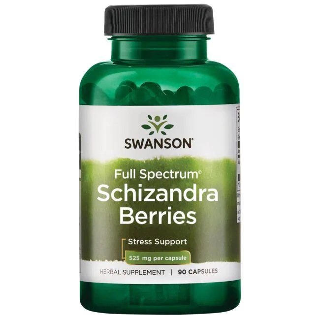 Swanson Schizandra uogos, 525mg, 90 kapsulių