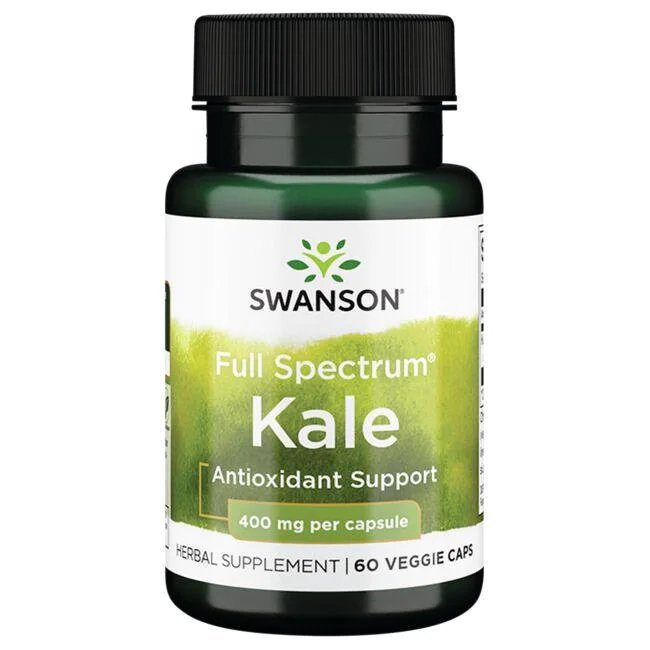 Swanson kopijos kale, 400mg, maisto papildas